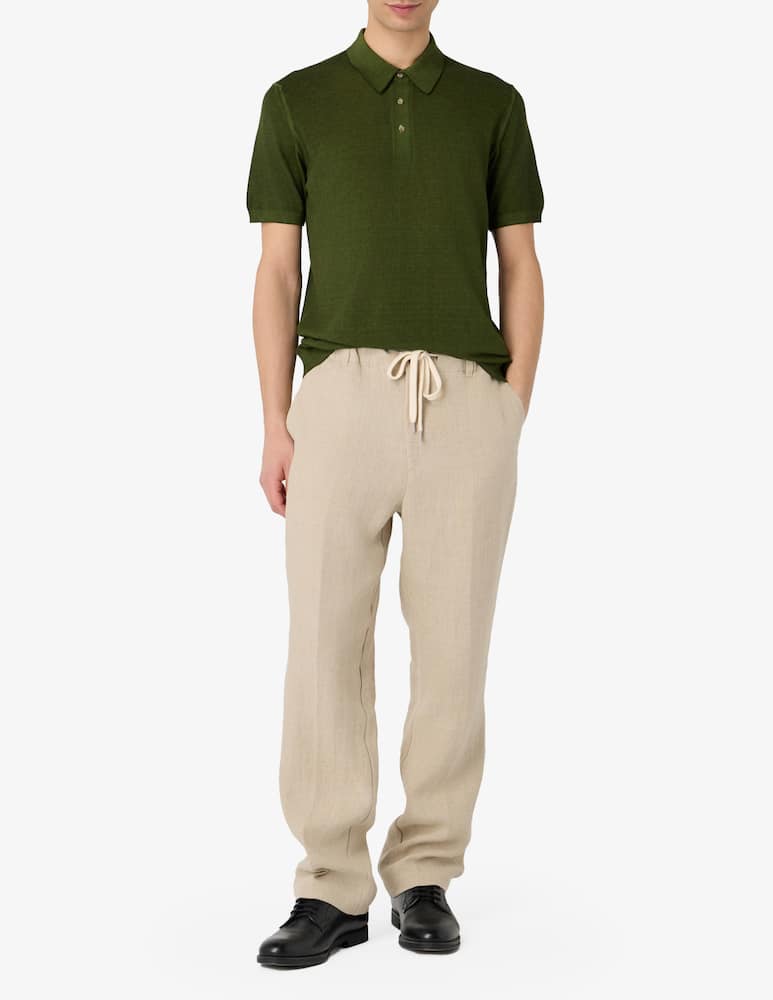 rinascente Misaky Crepe polo shirt