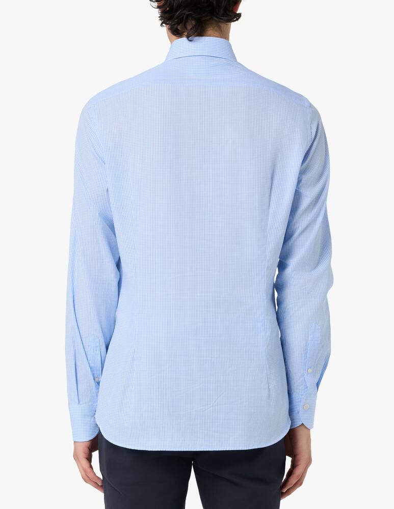 rinascente Guglielminotti Camicia Vichy micro regular fit