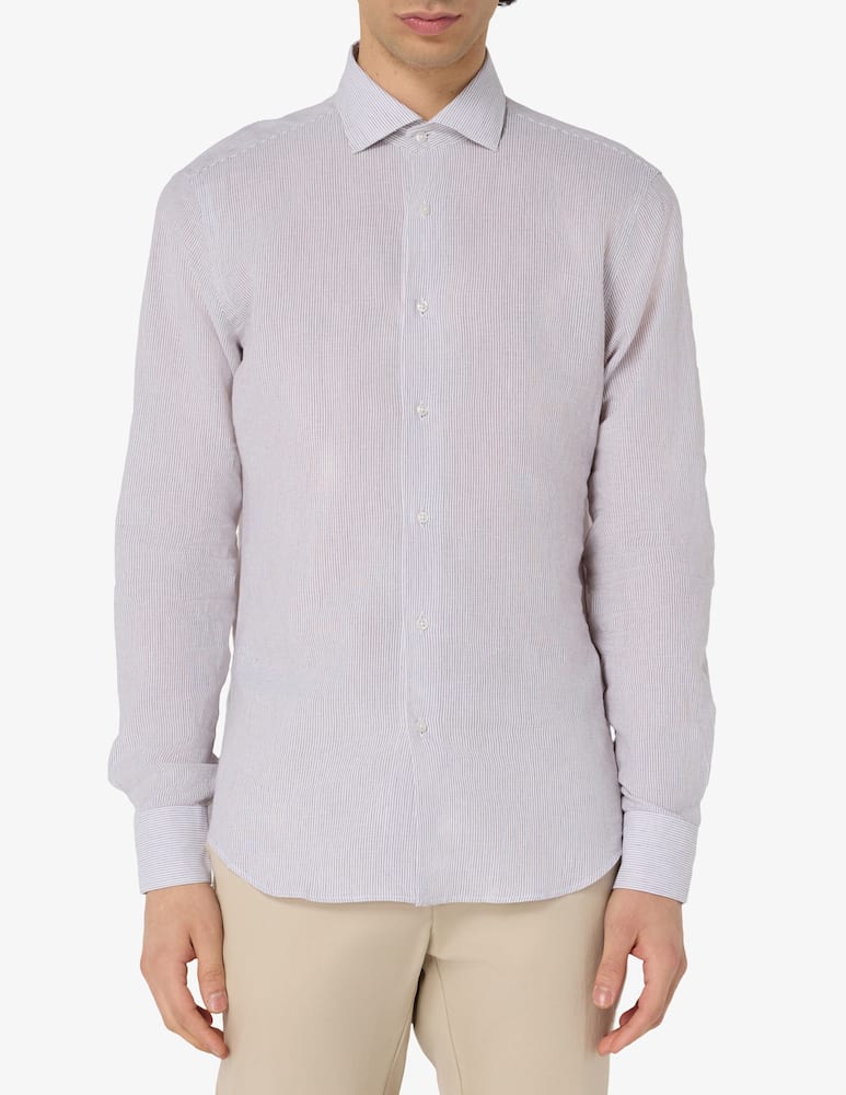 At.p.co Camicia lino righina - immagine 1 At.p.co Camicia lino righina - immagine 1