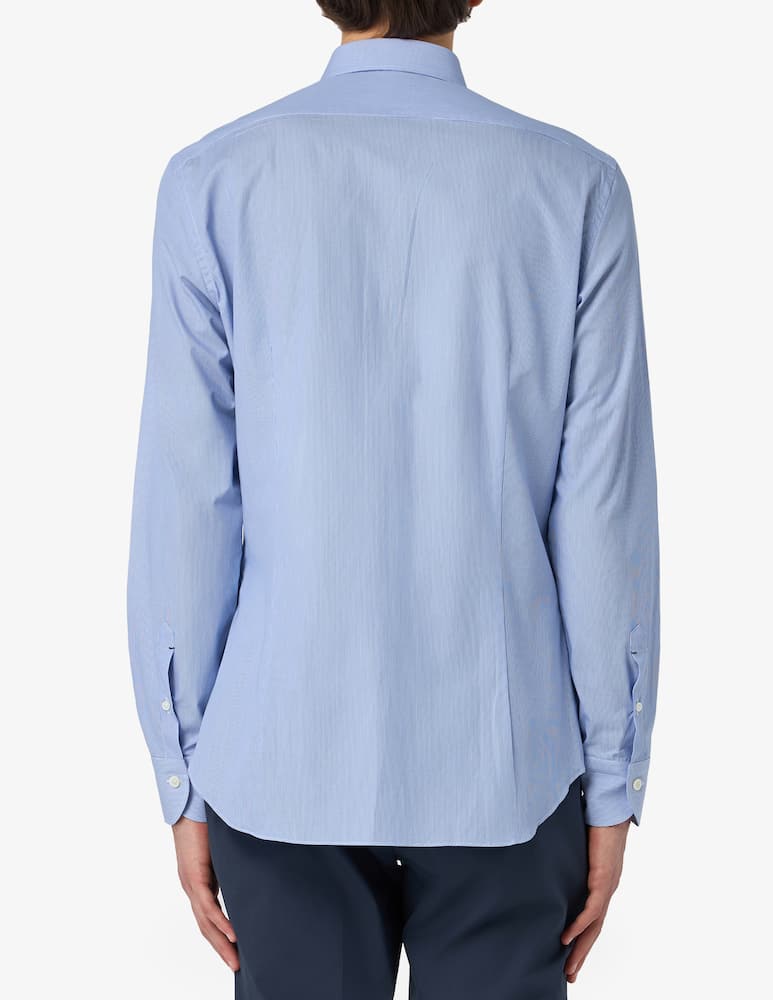 rinascente Mazzarelli Camicia slim microriga