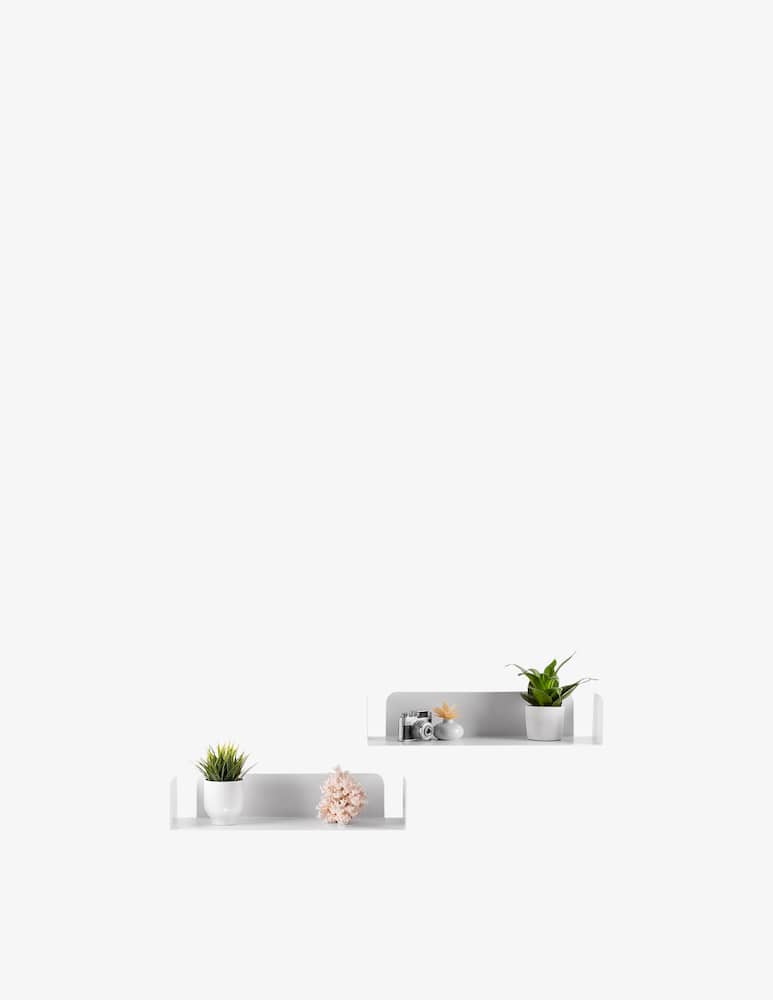 rinascente D-Segno Smarty Metal Shelf – 2-Piece Kit