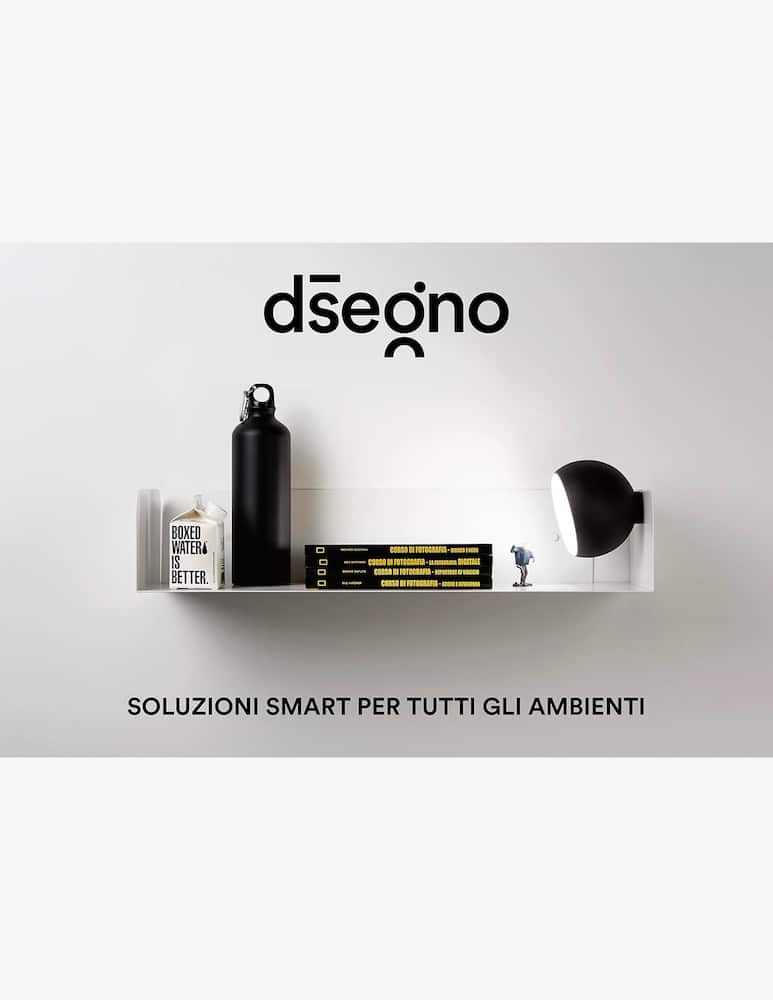 rinascente D-Segno Smarty Metal Shelf – 2-Piece Kit