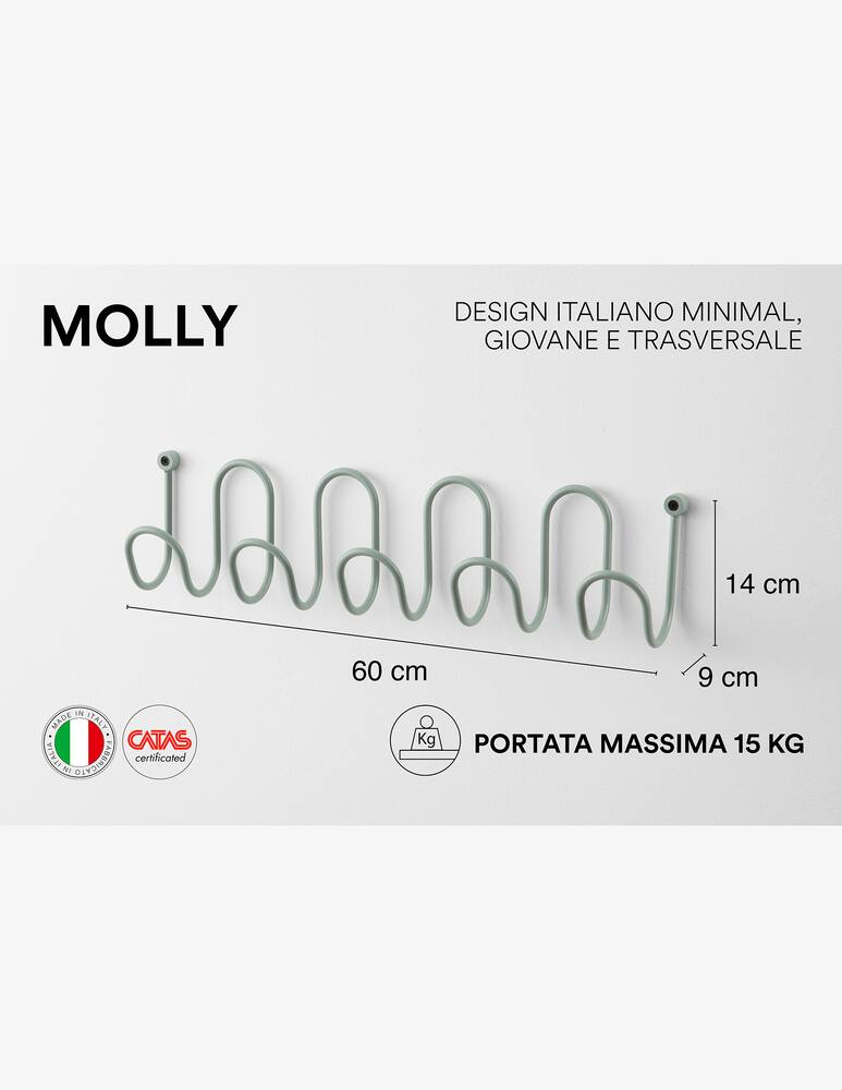 rinascente D-Segno Molly Wall Hook Rack