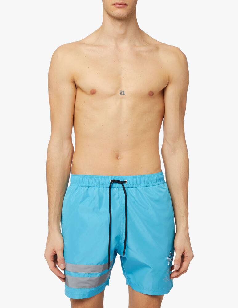 rinascente Paul & Shark Costume squalo ricamato - azzurro