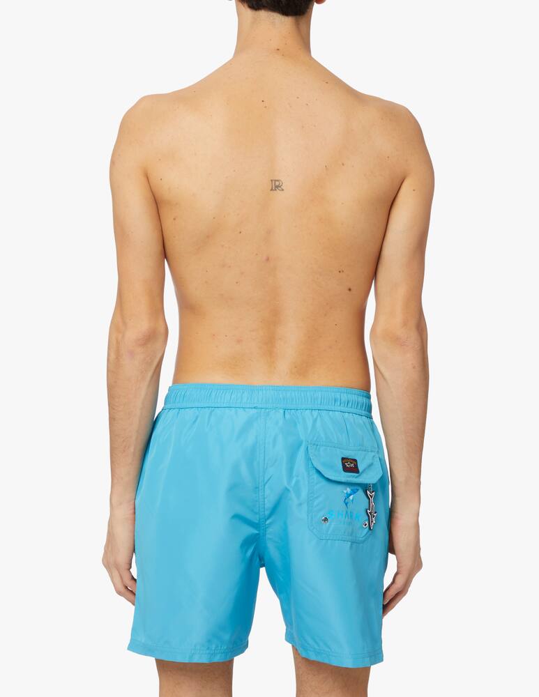 rinascente Paul & Shark Costume squalo ricamato - azzurro