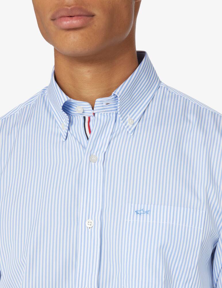 rinascente Paul & Shark Striped shirt - Light blue
