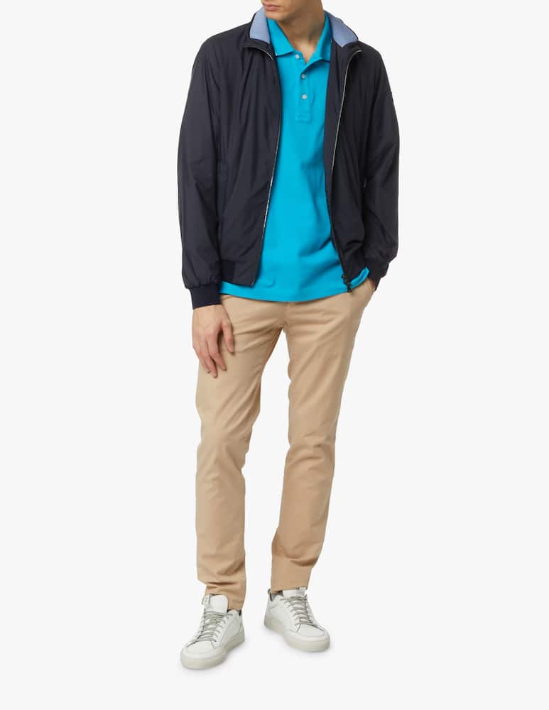 rinascente Paul & Shark Embroidered shark polo - light blue