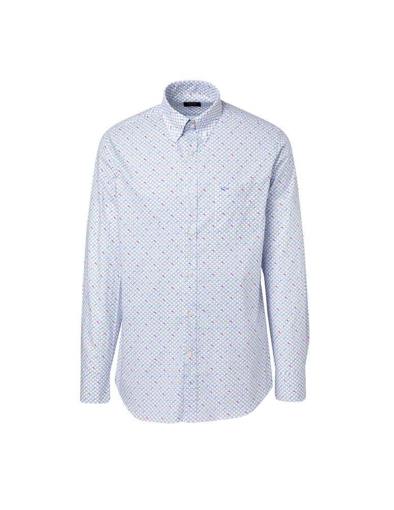 rinascente Paul & Shark Camicia ml micro squali - bianco