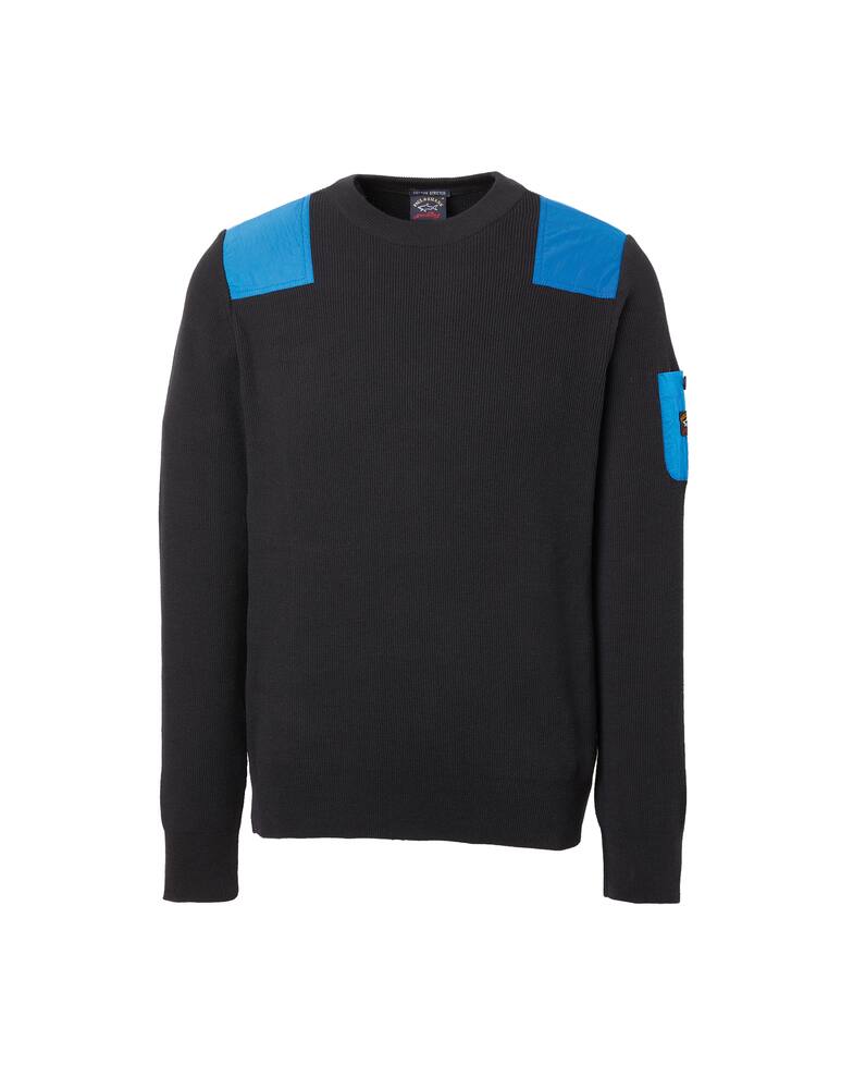 rinascente Paul & Shark Cotton roundneck sweater - black