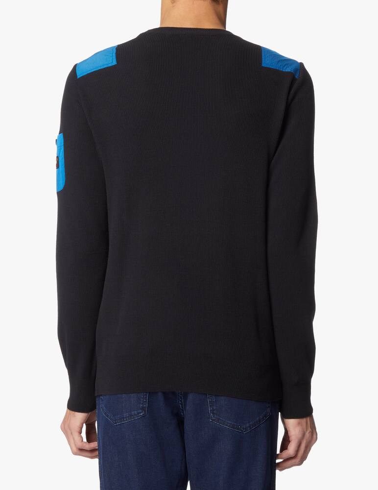 rinascente Paul & Shark Cotton roundneck sweater - black