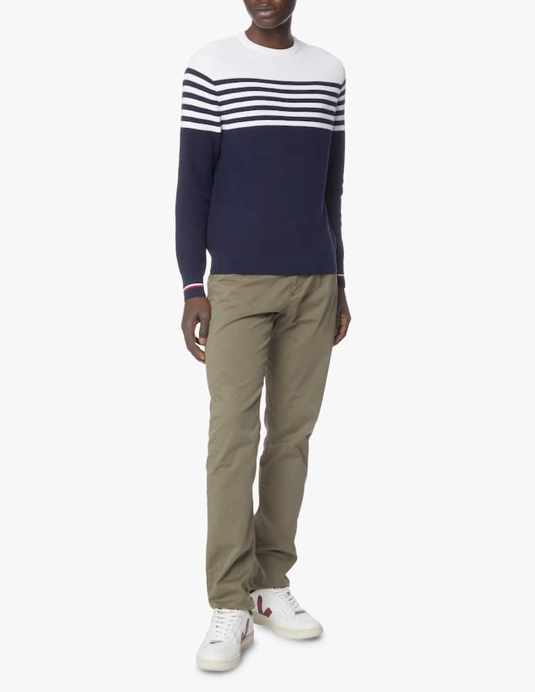 rinascente Paul & Shark Maglia girocollo in cotone righine - multicolor