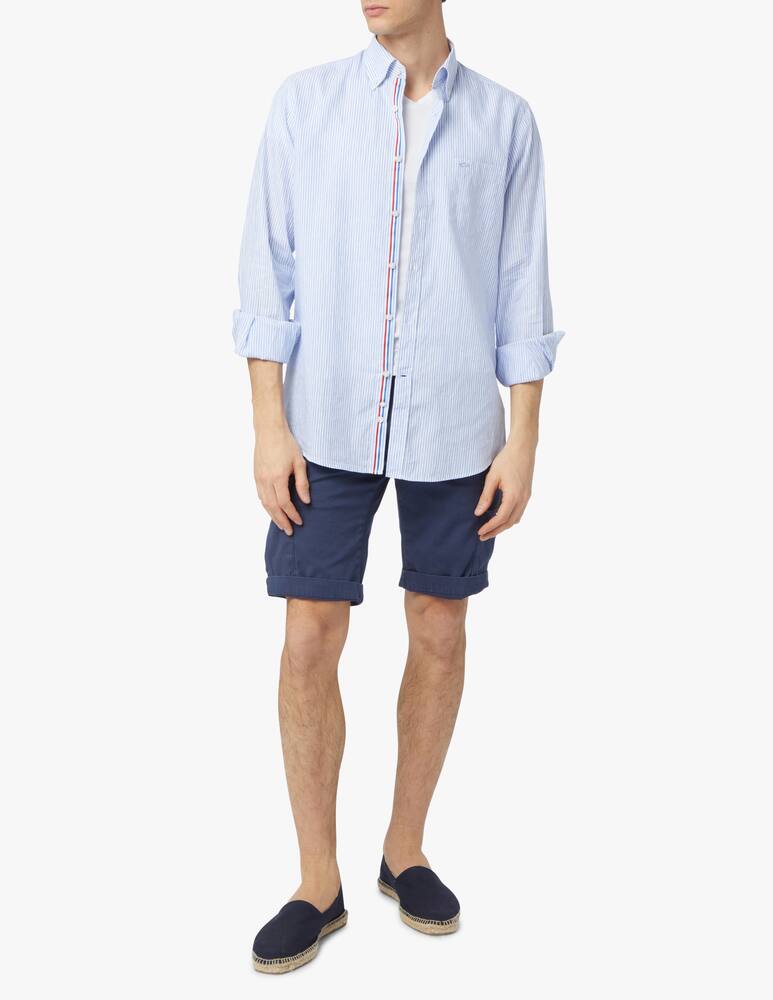 rinascente Paul & Shark Linen cotton multistripes shirt - multi