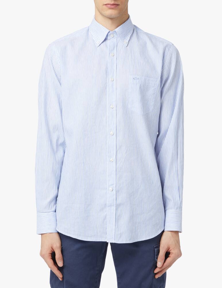 Paul & Shark Camicia ml millerighe lino cotone - multicolor - immagine 1 Paul & Shark Camicia ml millerighe lino cotone - multicolor - immagine 1