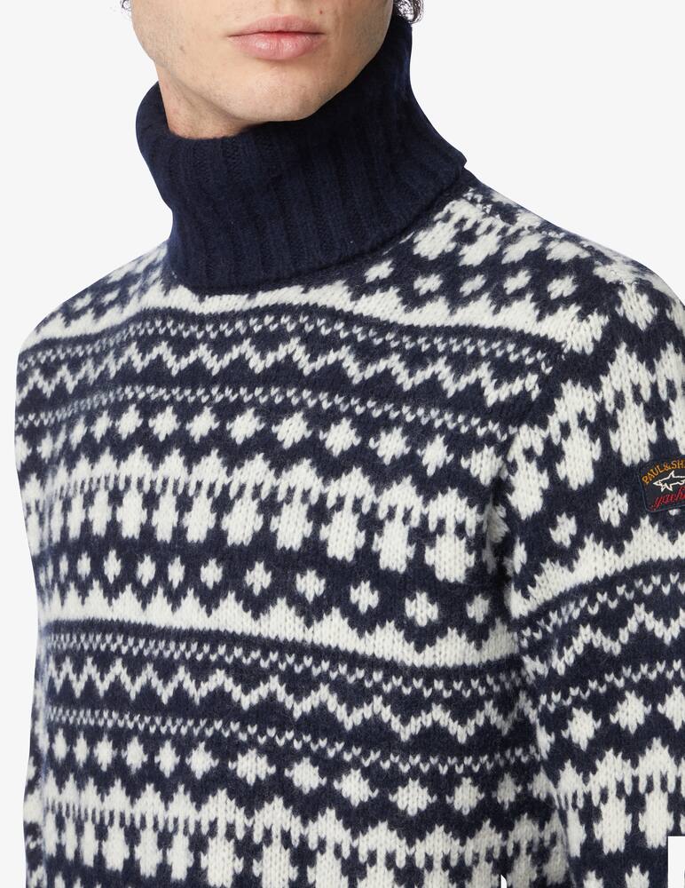 rinascente Paul & Shark Norwegian fisherman turtleneck - Blue