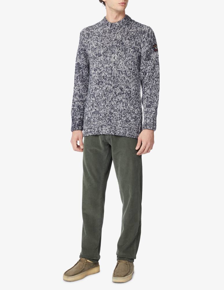 rinascente Paul & Shark Ecowool cable fisherman sweater - Grey