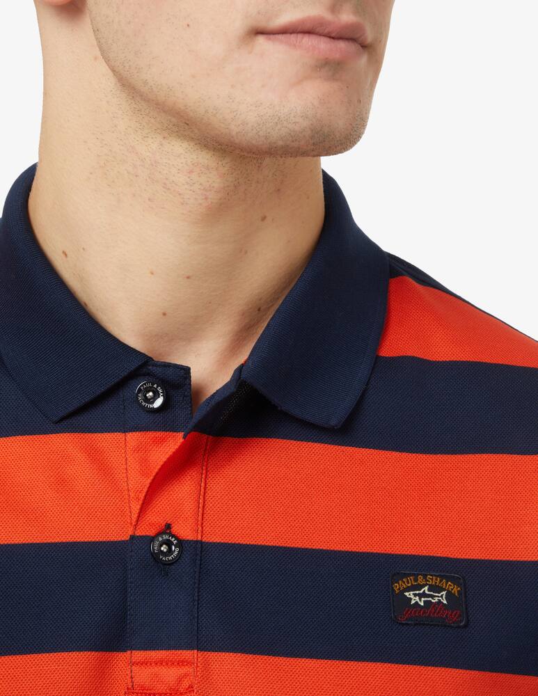 rinascente Paul & Shark Band cotton polo - Blue