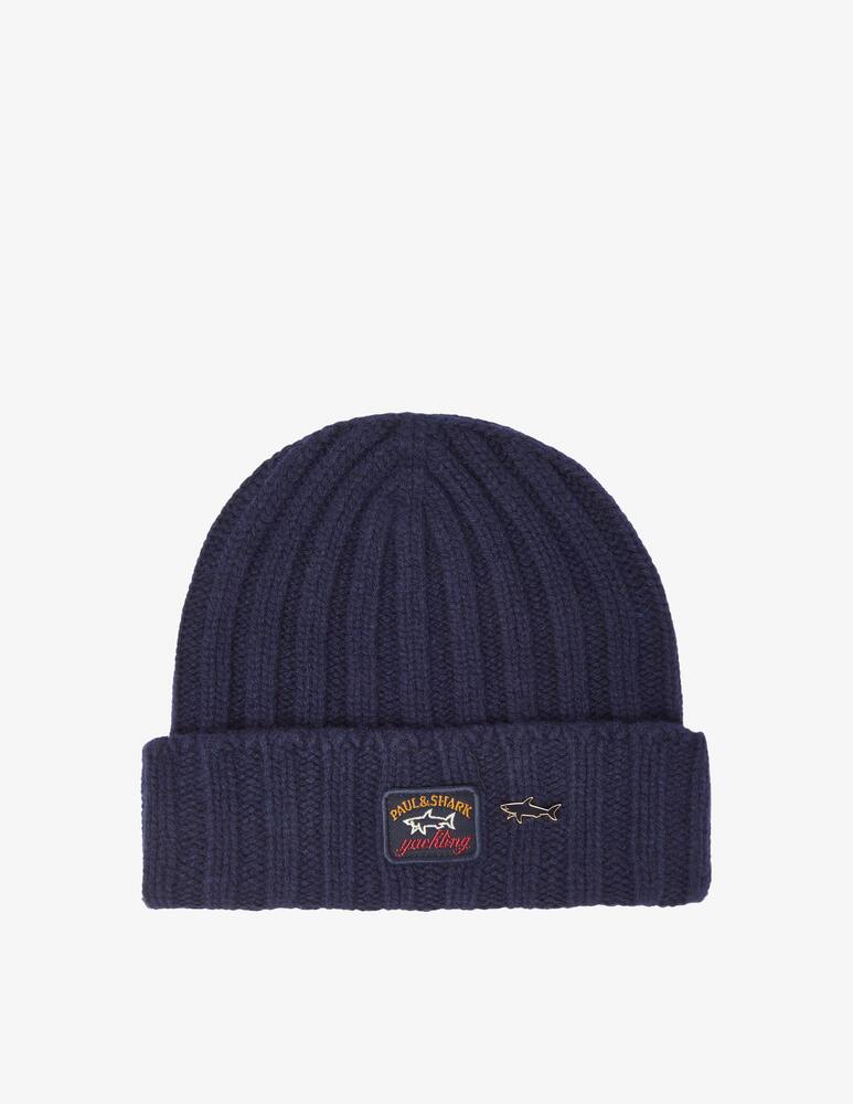 rinascente Paul & Shark Ribbed beanie - Blue