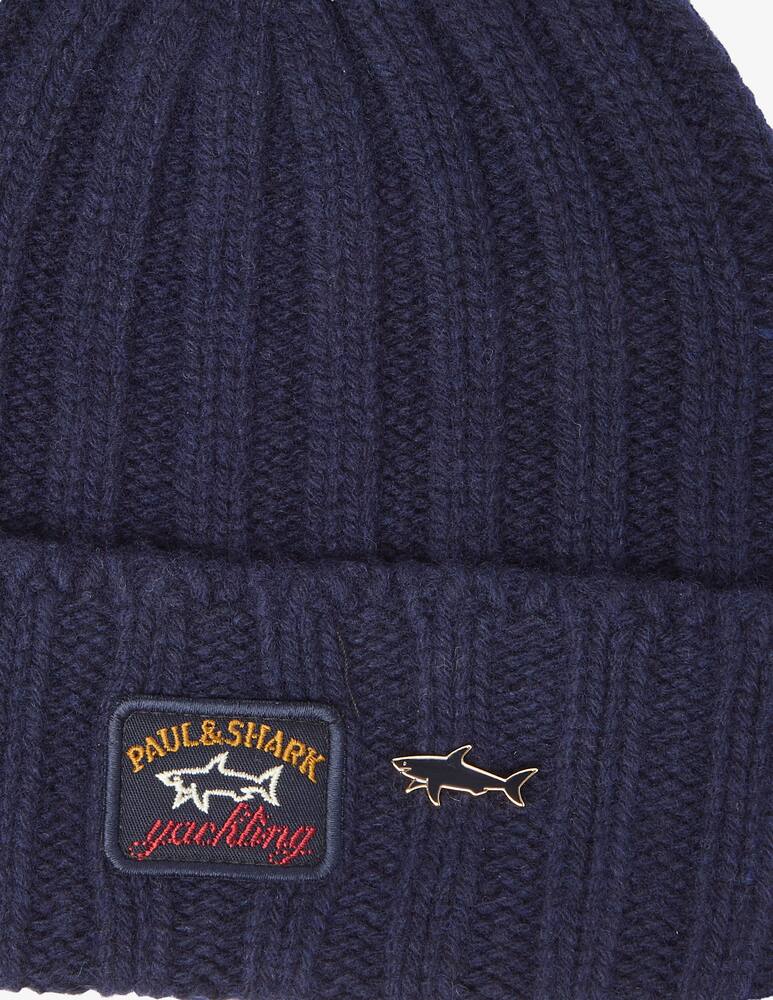 rinascente Paul & Shark Ribbed beanie - Blue