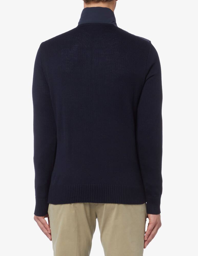 rinascente Paul & Shark Typhoon details merino wool zipped jumper