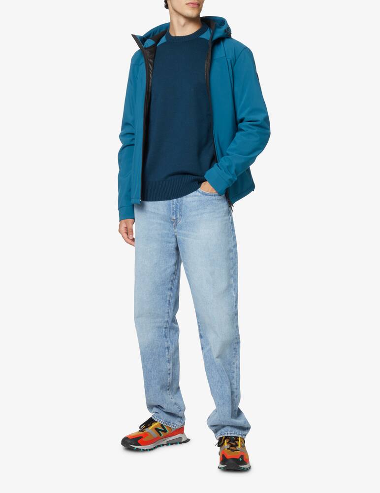 rinascente Paul & Shark Maglia girocollo in lana inserti in nylon - Blu