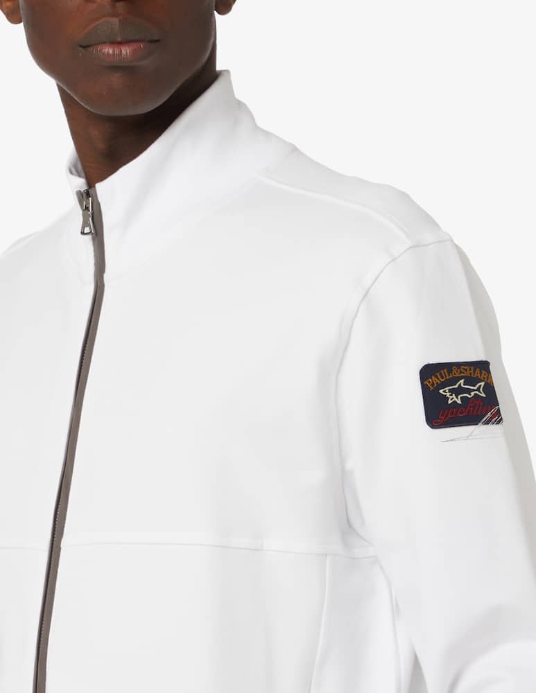 rinascente Paul & Shark Zipped hoodie - White