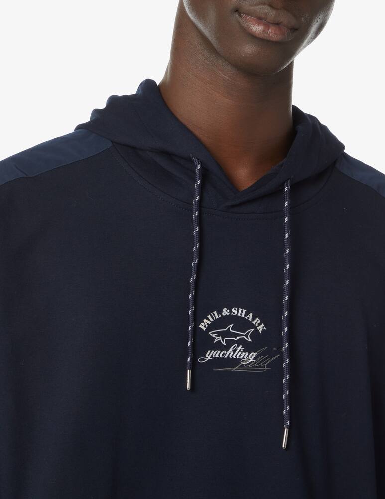 rinascente Paul & Shark Logo hoodie - Blue