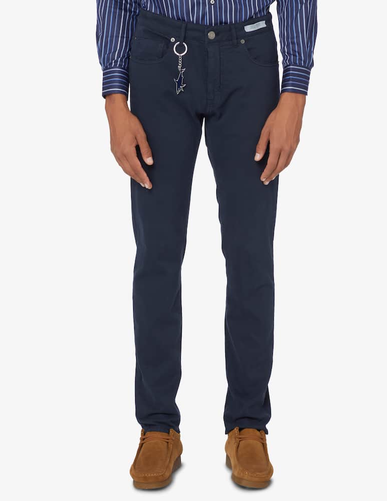 rinascente Paul & Shark Pantaloni 5tasche tencel - Blu