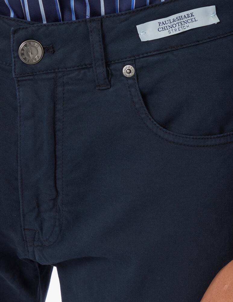 rinascente Paul & Shark Pantaloni 5tasche tencel - Blu