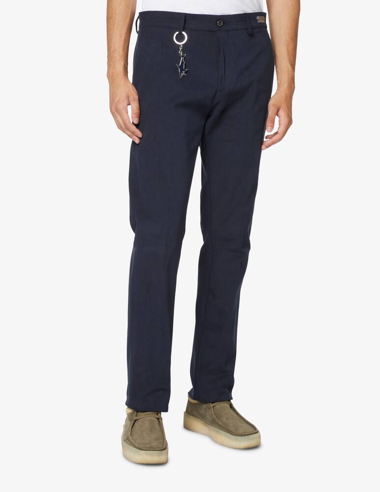 rinascente Paul & Shark Pantalone chino winter in cotone stretch - Blu