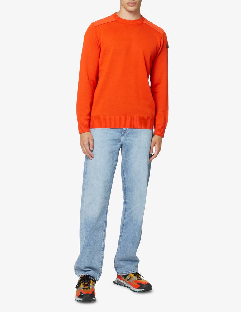 rinascente Paul & Shark Nylon details wool roundneck sweater - Orange
