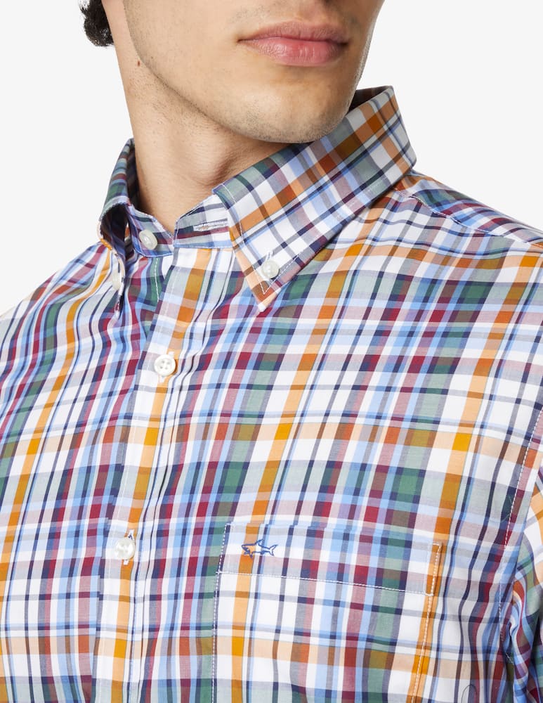 rinascente Paul & Shark Camicia regular a quadri - Blu