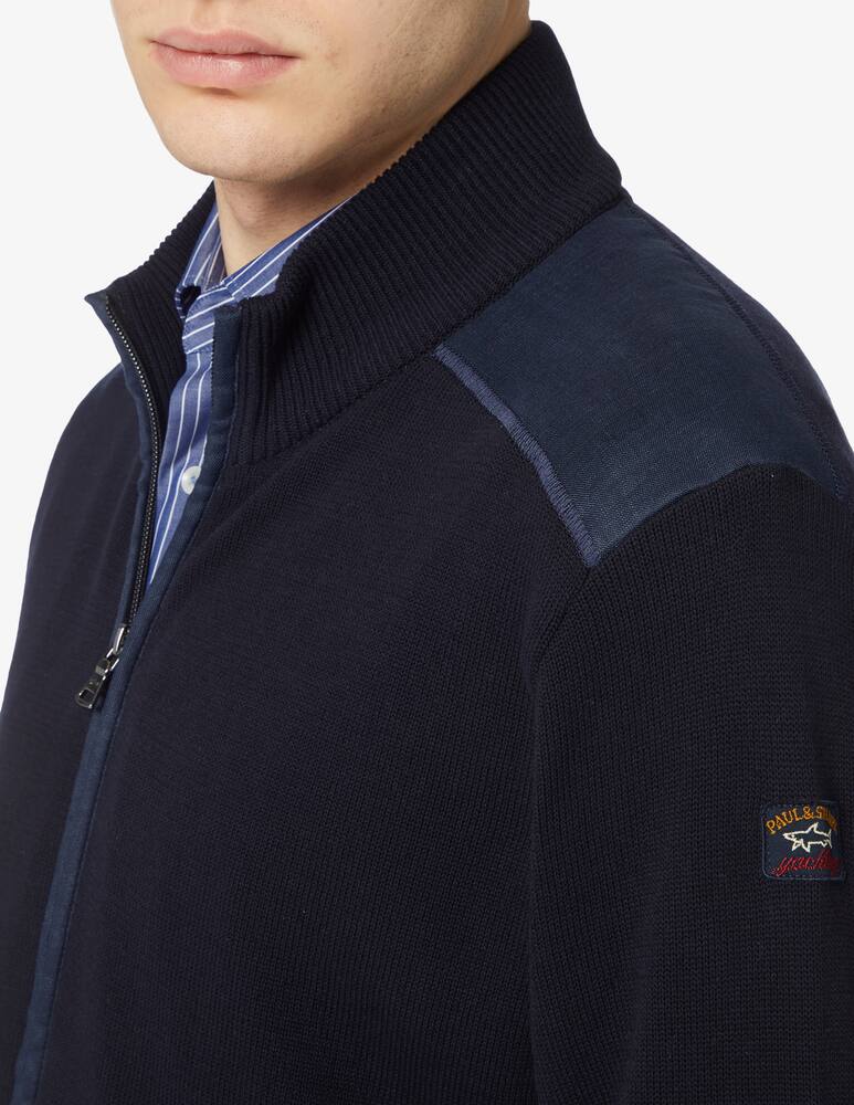 rinascente Paul & Shark Zipped cotton sweater 