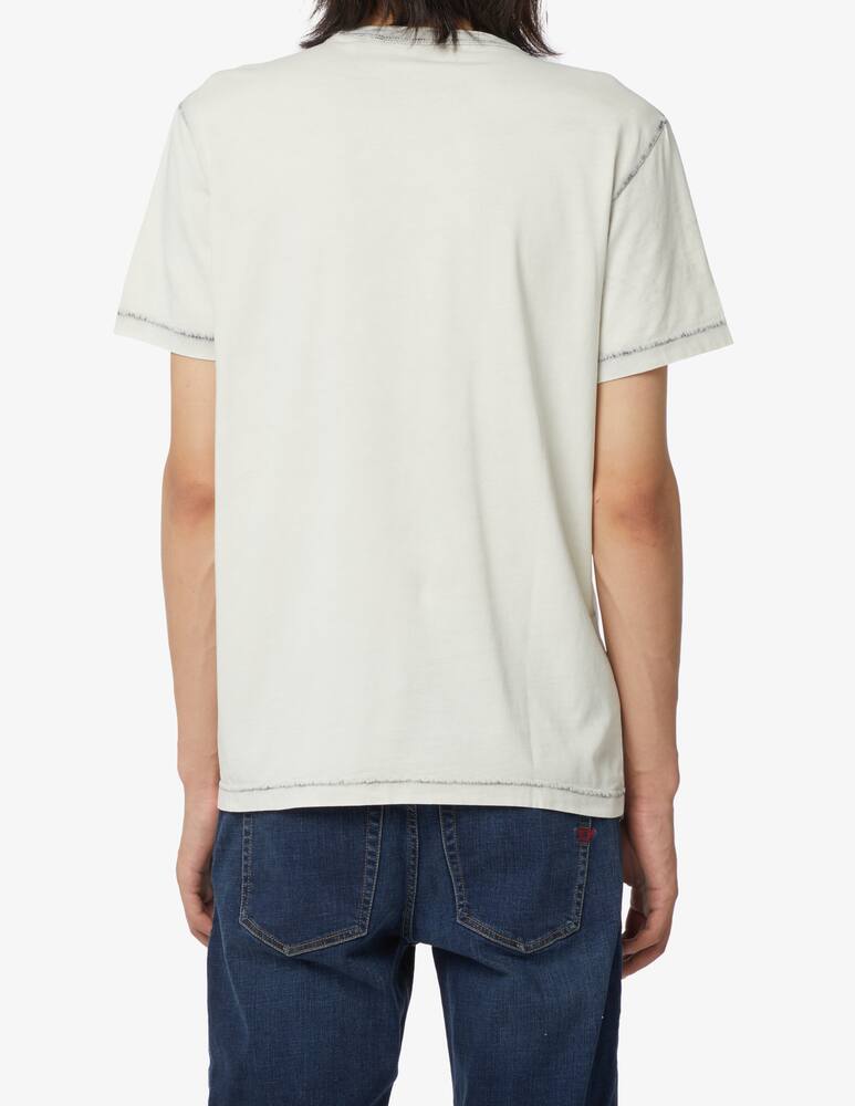 rinascente Diesel Maglietta super dyed logo - Bianco