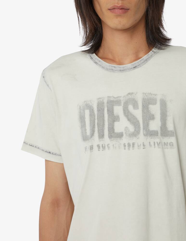 rinascente Diesel Maglietta super dyed logo - Bianco
