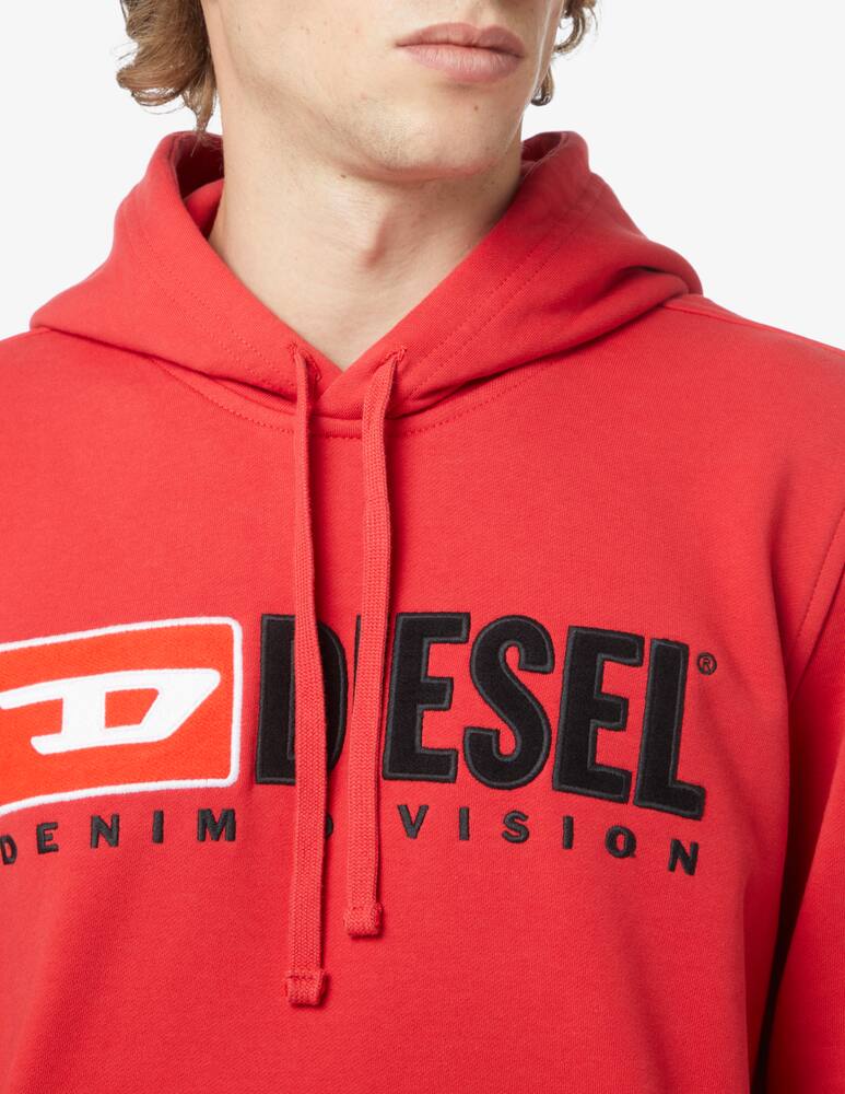 rinascente Diesel Terry big logo hoodie - Red