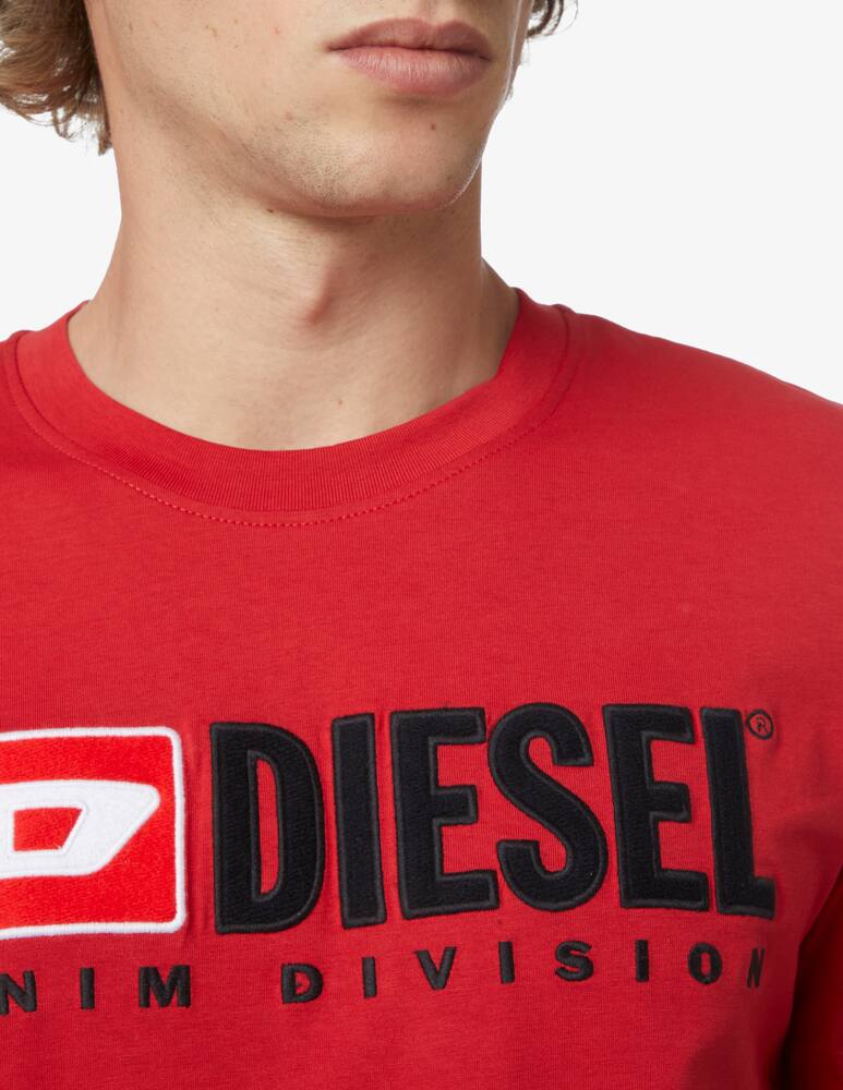 rinascente Diesel Terry big logo t-shirt - Red