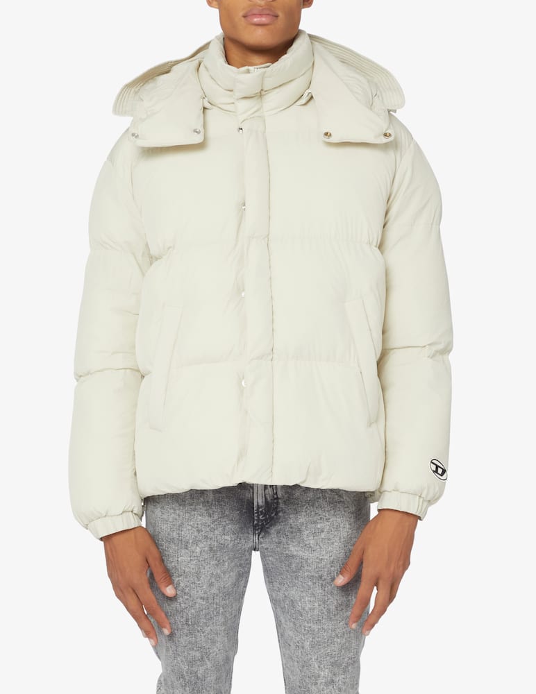 rinascente Diesel Giacca imbottita con cappuccio - Bianco