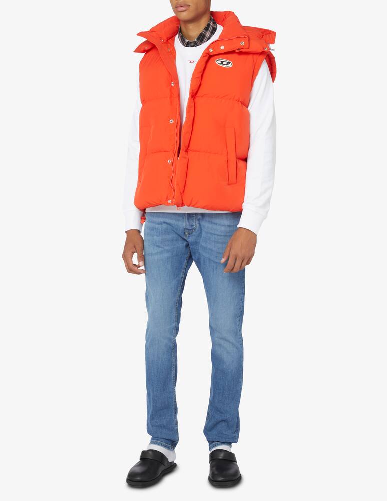 rinascente Diesel Hooded puffer vest - Orange