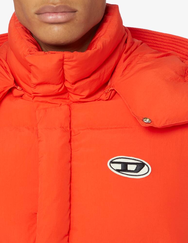 rinascente Diesel Hooded puffer vest - Orange
