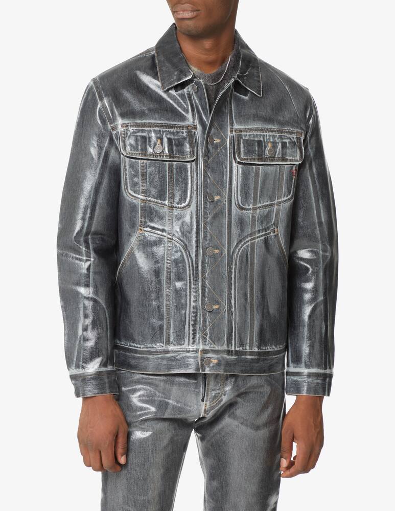 rinascente Diesel Giacca di jeans mylar - Nero