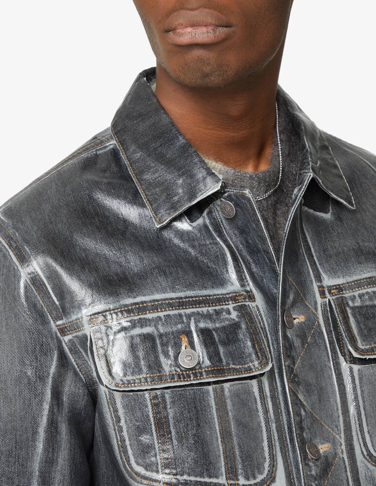rinascente Diesel Giacca di jeans mylar - Nero