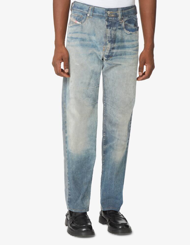 rinascente Diesel Velvet print denim - Light blue