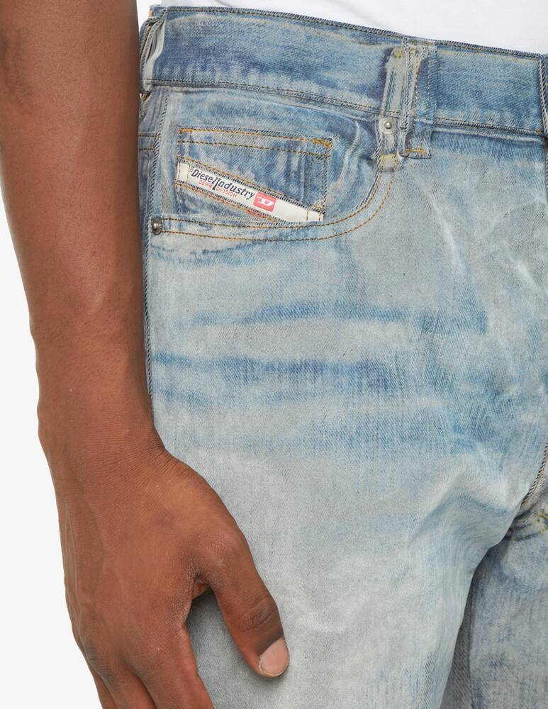 rinascente Diesel Velvet print denim - Light blue