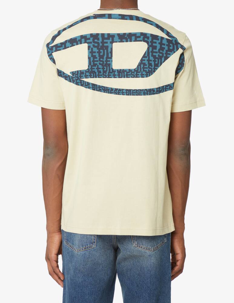 rinascente Diesel Maglietta con monogram sul retro - Beige