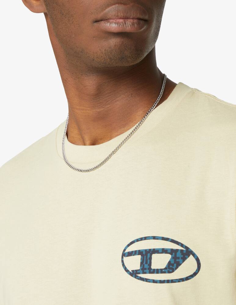 rinascente Diesel Maglietta con monogram sul retro - Beige