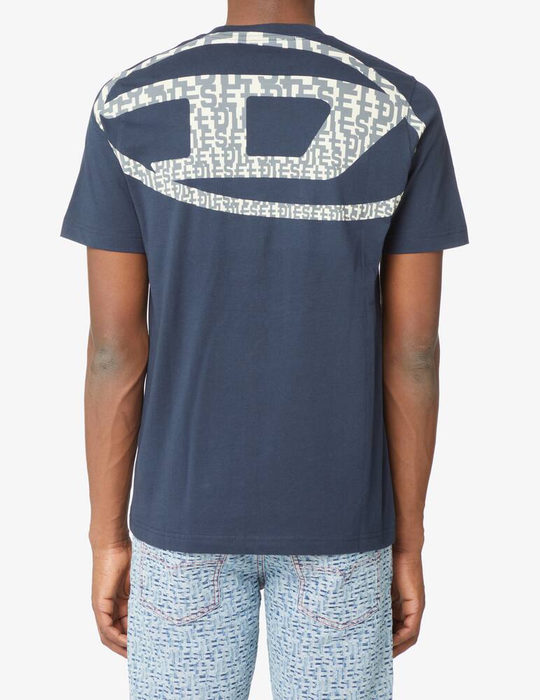 rinascente Diesel Back monogram t-shirt - Blue
