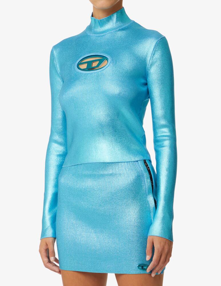 rinascente Diesel Top in maglia a maniche lunghe Show - Azzurro