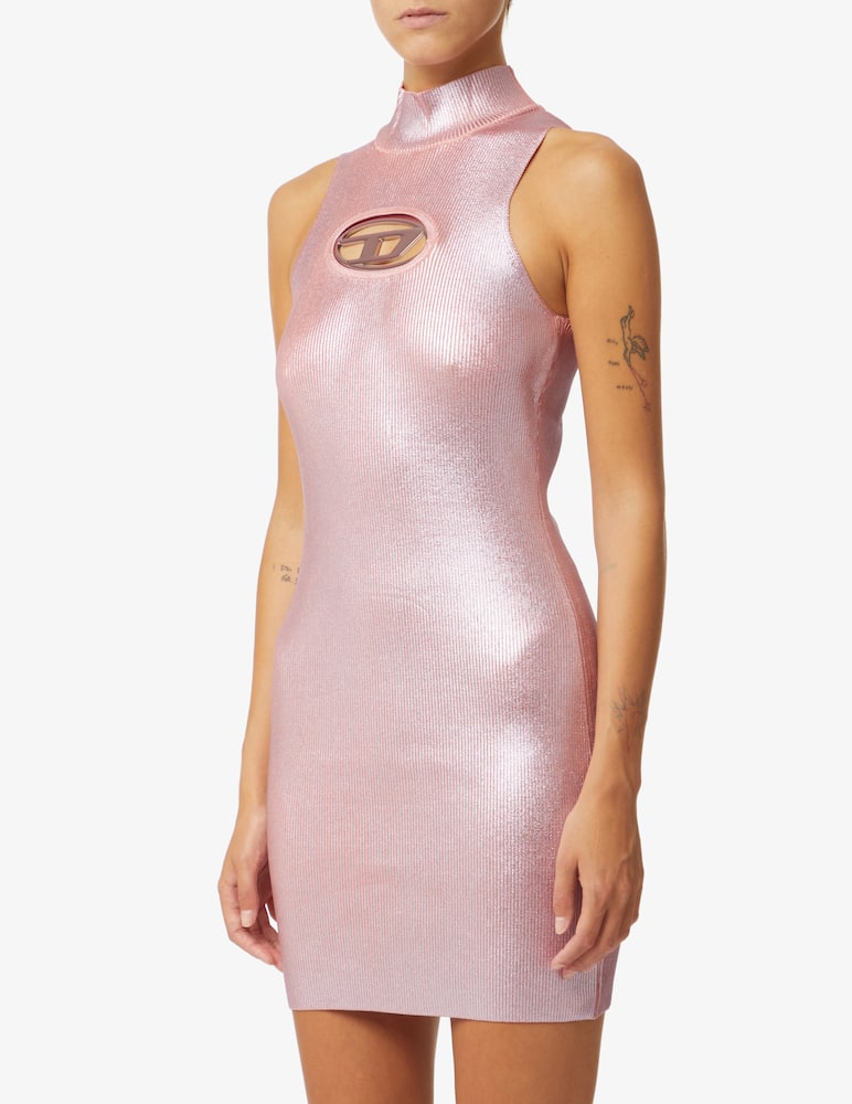 rinascente Diesel Abito mini in maglia senza maniche - Rosa