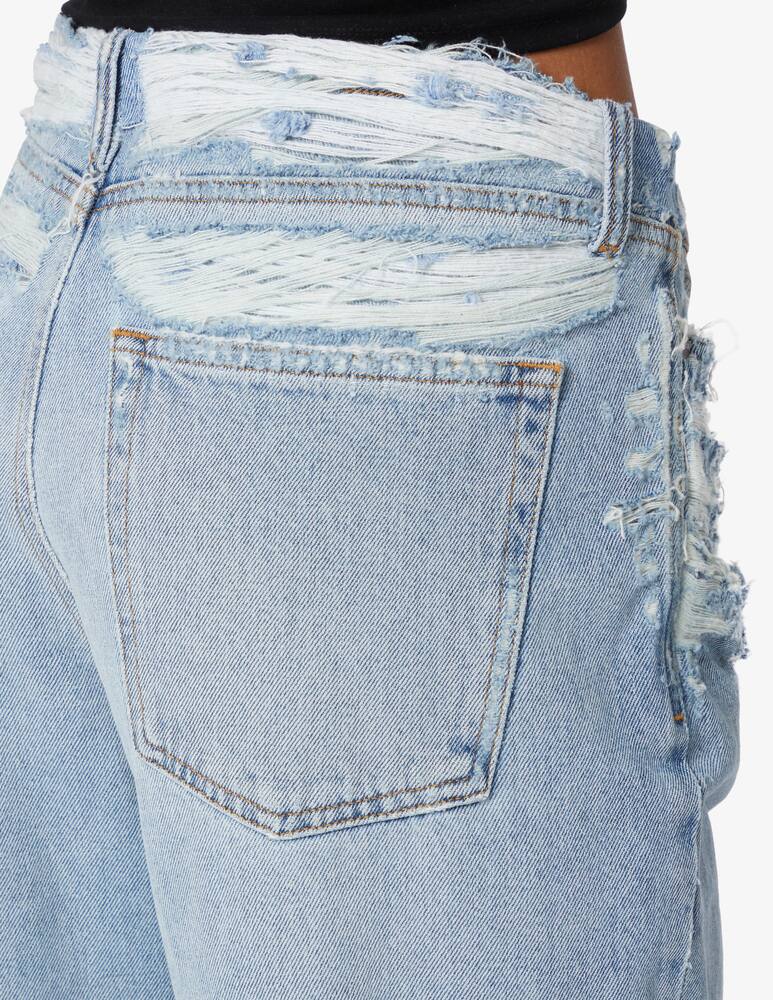 rinascente Diesel Jeans straight a vita bassa con rotture Show - Azzurro