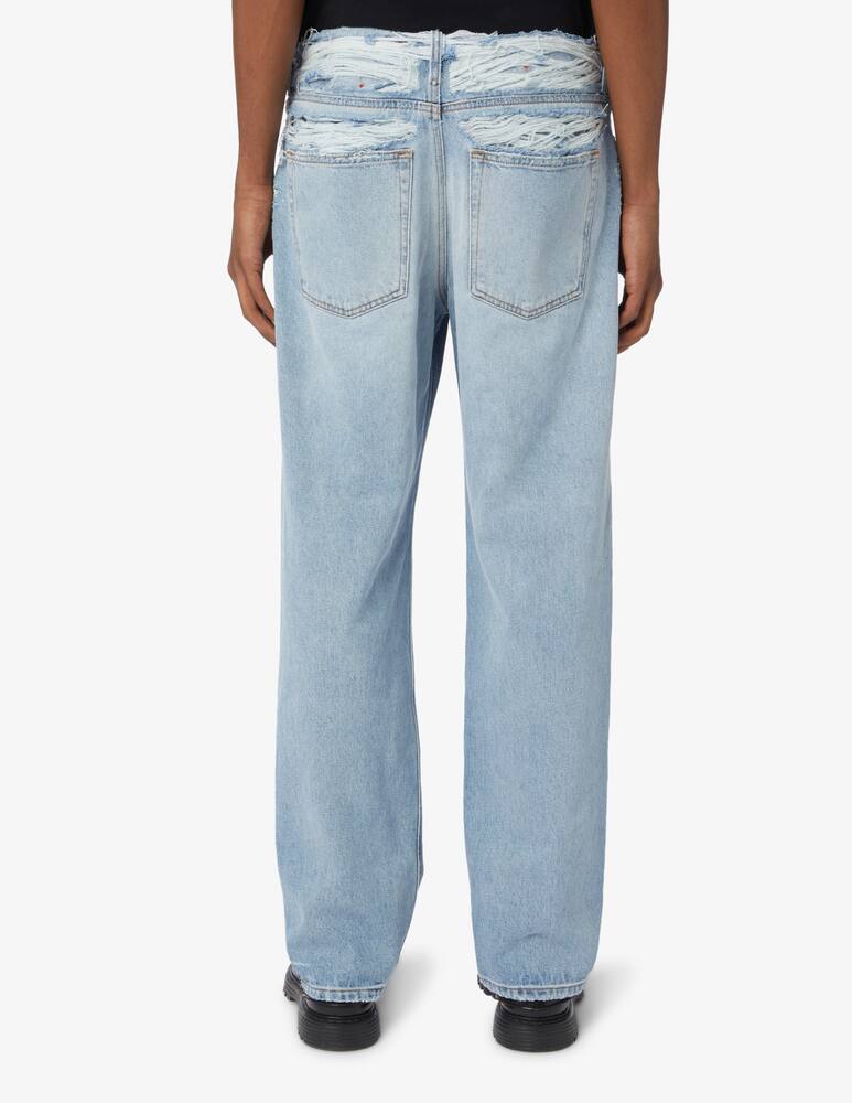rinascente Diesel Waist ripped denim - Light blue